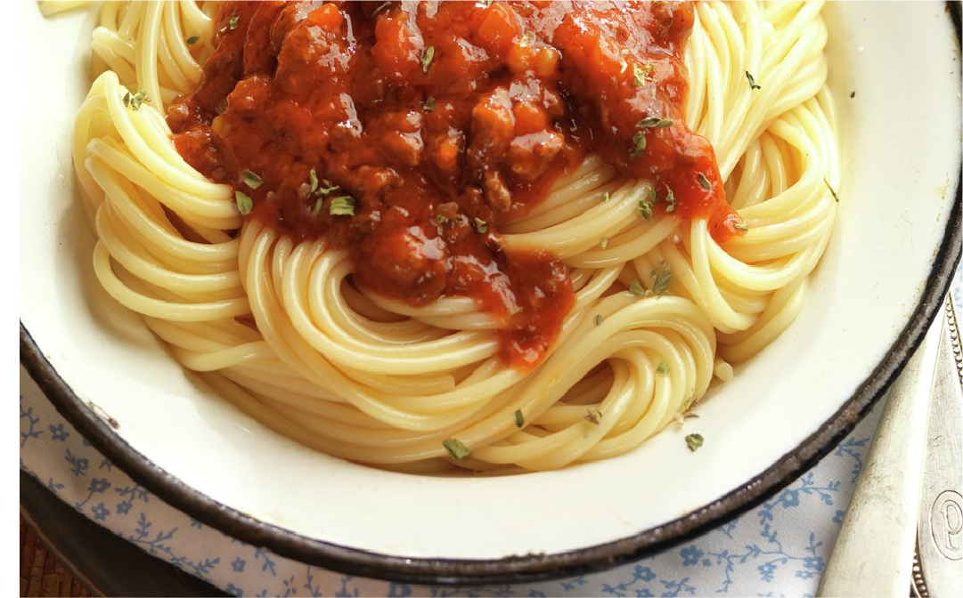 Pasta a la boloñesa