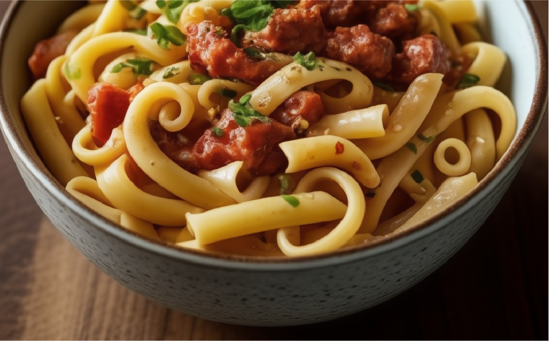 Pasta de pastor con piña